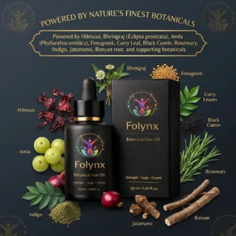 Folynx Botanical Hair Oil – Natural Care for Stronger, Healthier Hair